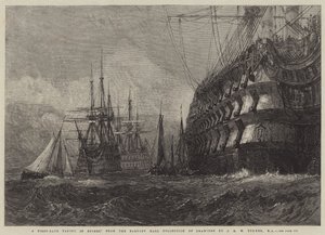Een Eerste-Klas die Voorraad Inneemt door Joseph Mallord William Turner